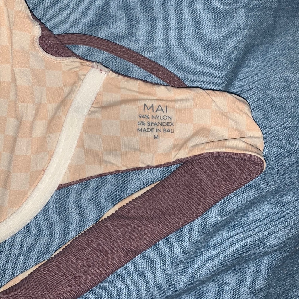 MAI Classic Ribbed Swim Top - Picture 2 of 2
